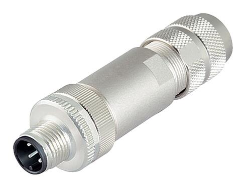 Illustration M12 Male cable connector, Contacts: 5, 8.0-9.0 mm, shieldable, screw clamp, IP67, UL 2238, iris spring