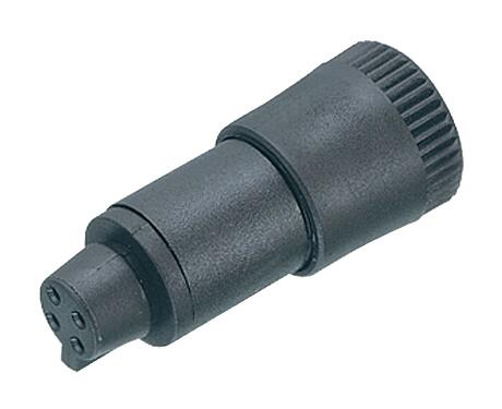 插图 Snap-in 快插 直头孔头电缆连接器, 极数: 4, 2.5-4.0mm, 非屏蔽, 焊接, IP40
