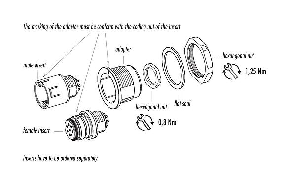 Assembly instructions 08 2433 000 001 - Snap-In Adapter, unshielded, VDE