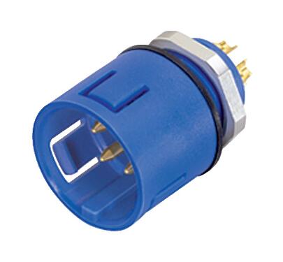 3D View 99 9135 60 12 - Snap-In IP67 Male panel mount connector, Contacts: 12, unshielded, solder, IP67, VDE
