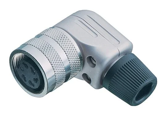 插图 M16 弯角孔头电缆连接器, 极数: 4 (04-a), 6.0-8.0mm, 可接屏蔽, 焊接, IP40