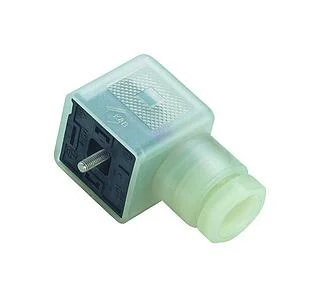 Female power connector, Contacts: 2+PE, 8.0-10.0 mm, unshielded, screw clamp, IP40 without seal, PG 11, Circuit P30, with LED PNP