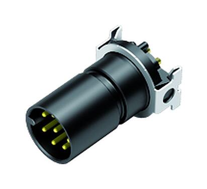 Illustration M12 Male receptacle, Contacts: 8, unshielded, SMT, IP67
