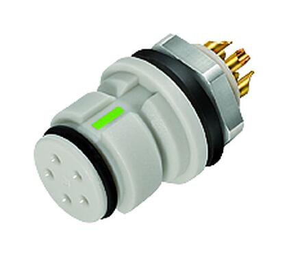 Illustration 99 9208 400 03 - Snap-In Female panel mount connector, Contacts: 3, unshielded, solder, IP67