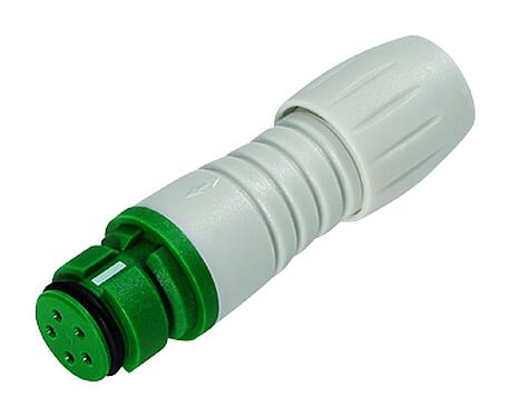 Illustration Snap-In Female cable connector, Contacts: 4, 3.5-5.0 mm, unshielded, solder, IP67
