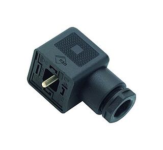 Female power connector, Contacts: 3+PE, 6.0-8.0 mm, unshielded, screw clamp, IP40 without seal, VDE, ESTI+, PG 9