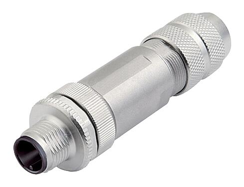 Illustration M12 Male cable connector, Contacts: 8, 8.0-9.0 mm, shieldable, screw clamp, IP67, UL 2238, iris spring