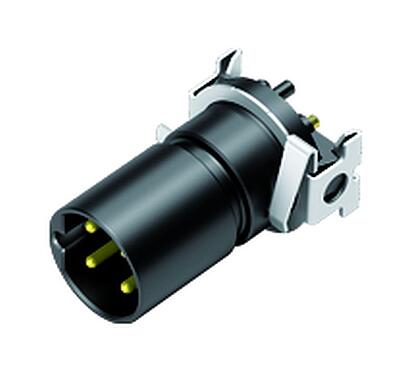Illustration 09 0443 601 04 - M12 Male receptacle, Contacts: 4, shieldable, SMT, IP67