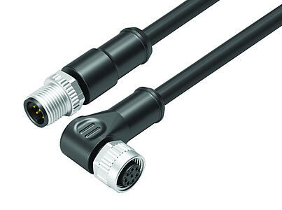 自动化技术.传感器和执行器--针头电缆连接器 - 孔头弯角电缆连接器 M12x1_VL_KSM12-77-3429_WDM12-3434-50708_black