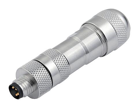 插图 M8 直头针头电缆连接器, 极数: 3, 6.0-8.0mm, 可接屏蔽, 螺钉接线, IP67, UL 2238, 带防护环
