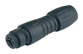 Snap-In Female cable connector, Contacts: 5, 3.5-5.0 mm, unshielded, solder, IP67, UL 2238