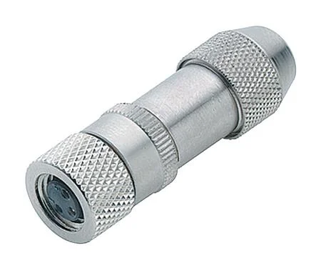 插图 M8 直头孔头电缆连接器, 极数: 4, 3.5-5.0mm, 可接屏蔽, 焊接, IP67, UL 2238