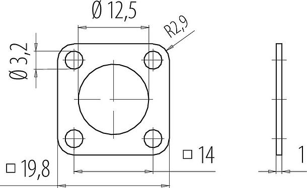 Scale drawing Seal, Free of silicone and silicone containing substances
