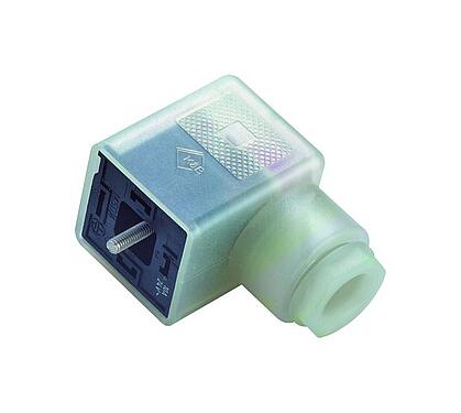 插图 43 1730 140 03 - 设备插座, 极数: 2+PE, 6.0-8.0mm, 非屏蔽, 螺钉接线, IP40 不带密封圈, 电路 P40, 带LED的PNP