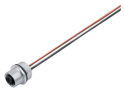 Automation Technology - Sensors and Actuators--Female panel mount connector_763_4_FD_Li_schwarz