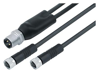 Automation Technology - Sensors and Actuators--male duo connector - 2 female cable connectors_765_0_20_DG_SK