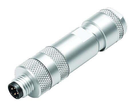 插图 M8 直头针头电缆连接器, 极数: 4, 4.0-5.5mm, 可接屏蔽, 螺钉接线, IP67, 鸢尾花