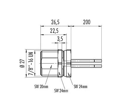 Scale drawing 09 2451 100 05 - 7/8