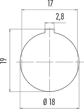Assembly instructions / Panel cut-out M16 Male panel mount connector, Contacts: 14 (14-b), unshielded, solder, IP40, M18x0,75, Rear mounting