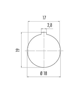 安装说明 09 0324 700 06 - M16 孔头法兰座, 极数: 6 (06-a), 非屏蔽, 压接（压接触点必须单独订购）, IP40