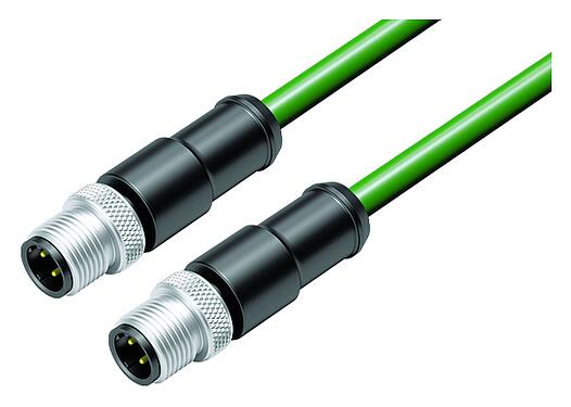 插图 77 4529 4529 50704-0500 - M12/M12 连接线束 - 2针头电缆连接器, 极数: 4, 屏蔽, 预铸电缆, IP67, UL, Profinet /以太网CAT5e, PUR, 绿色, 4xAWG 22, 5m