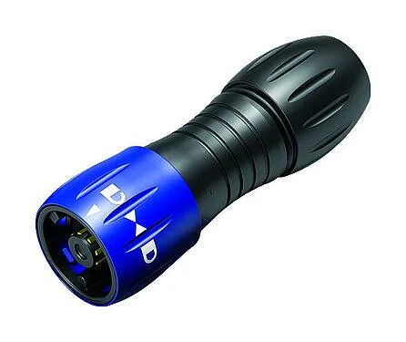 Illustration Bayonet Male cable connector, Contacts: 8, 2.5-4.0 mm, unshielded, solder, IP67