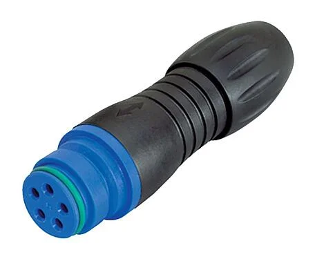插图 99 9106 60 03 - Snap-in 快插 直头孔头电缆连接器, 极数: 3, 4.0-6.0mm, 非屏蔽, 焊接, IP67, UL, VDE