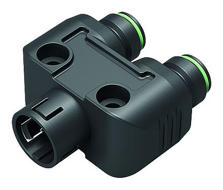 Illustration Snap-In Twin distributors, Y-distributor, Contacts: 3, unshielded, pluggable, IP67, UL 2238, VDE