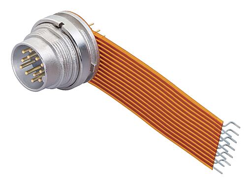 Illustration 09 0331 66 12 - M16 IP40 Male panel mount connector, Contacts: 12 (12-a), unshielded, THT, IP40, front fastened