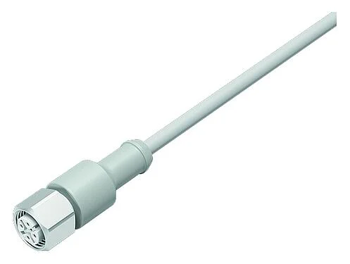 插图 77 3730 0000 40403-0500 - M12 直头孔头电缆连接器, 极数: 3, 非屏蔽, 预铸电缆, IP69K, Ecolab, 符合FDA, 特殊TPE, 灰色, 3x0.34mm², 不锈钢, 5m