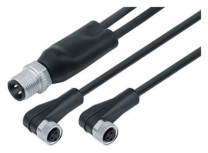 Automation Technology - Sensors and Actuators--Male duo connector - 2 female angled connector_765_0_23_DG_SK