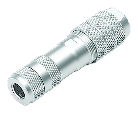 插图 M8 直头孔头电缆连接器, 极数: 4, 5.0-8.0mm, 可接屏蔽, 螺钉接线, IP67, M8x1.0, 鸢尾花