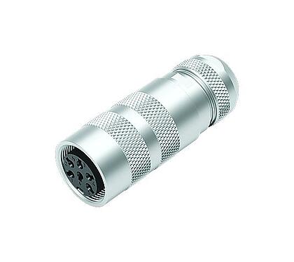 Illustration M16 Female cable connector, Contacts: 4 (04-a), 4.1-7.8 mm, shieldable, crimping (Crimp contacts must be ordered separately), IP67, UL 2238, Short version