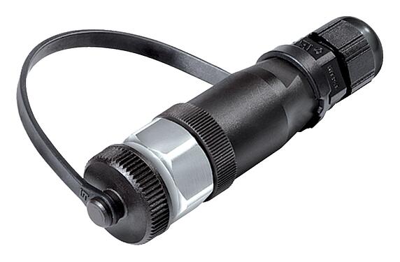 插图 M12 直头孔头电缆连接器, 极数: 4, 4.0-6.5mm, 非屏蔽, 螺钉接线, IP68/IP69K, 户外应用, UV-Beständig