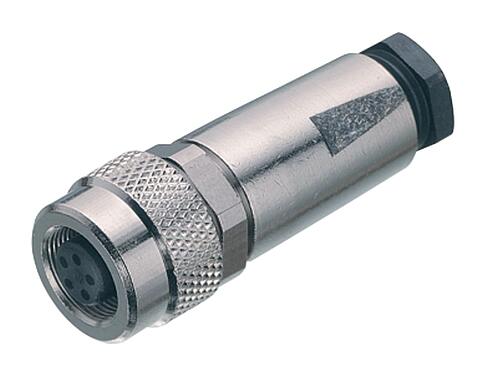 插图 99 0406 10 03 - M9 直头孔头电缆连接器, 极数: 3, 3.5-5.0mm, 可接屏蔽, 焊接, IP67