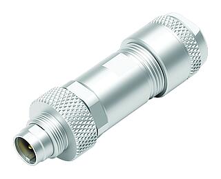 M9 Male cable connector, Contacts: 5, 4.0-5.5 mm, shieldable, solder, IP67, iris spring