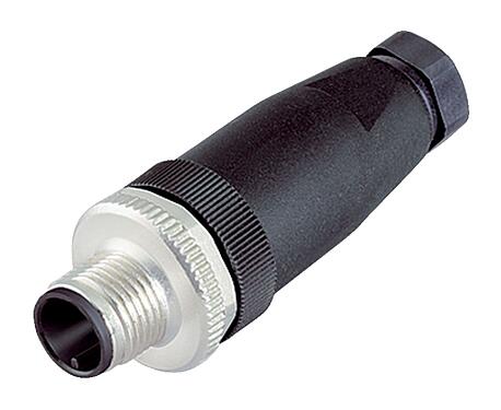 插图 M12 直头针头电缆连接器, 极数: 4, 6.0-8.0mm, 非屏蔽, 压接(压接触点必须单独订购), IP67, UL 2238
