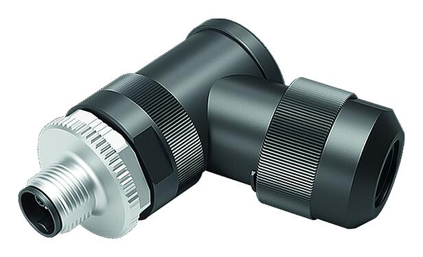 插图 99 0699 370 05 - M12 弯角针头电缆连接器, 极数: 4+PE, 8.0-13.0mm, 非屏蔽, 螺钉接线, IP67, UL 2237正在准备中, 带PE接口
