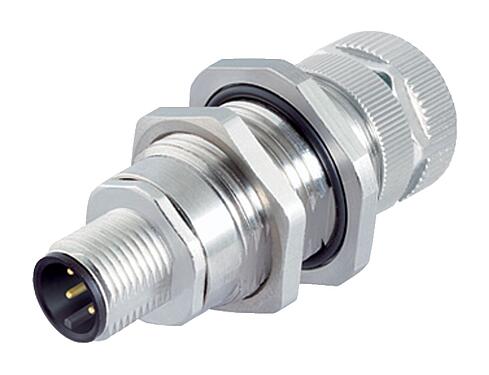Illustration 09 5245 00 04 - M12 Lead-through for control cabinet, Contacts: 4, shielded, pluggable, IP67, UL