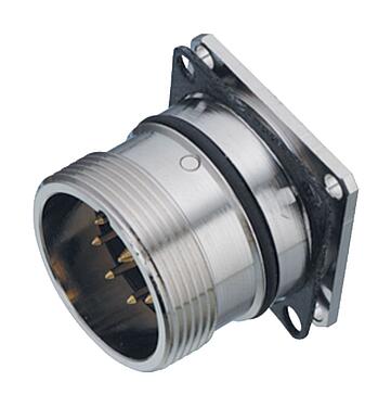 Illustration 99 4603 80 09 - M23 Square male panel mount connector, Contacts: 9, unshielded, solder, IP67, back mounting