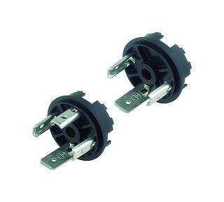 Male power connector, Contacts: 3+PE, unshielded, solder, IP40 without seal, VDE, ESTI+