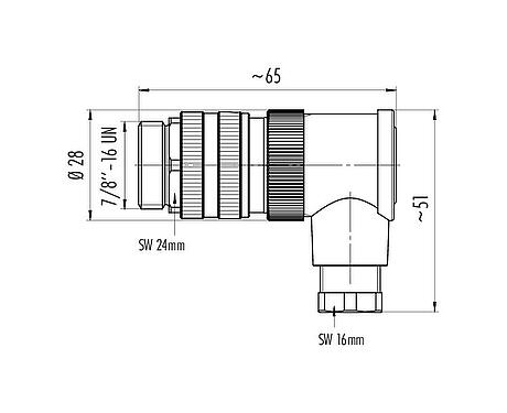 Scale drawing 99 2445 52 05 - 7/8