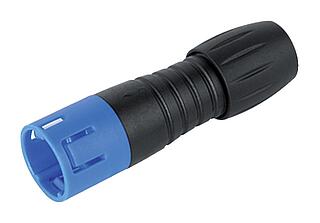 Snap-In Male cable connector, Contacts: 5, 3.5-5.0 mm, unshielded, solder, IP67, UL 2238