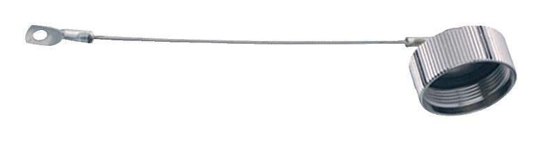 插图 08 1202 001 001 - M23 - 外螺纹法兰连接器保护帽；623系列。