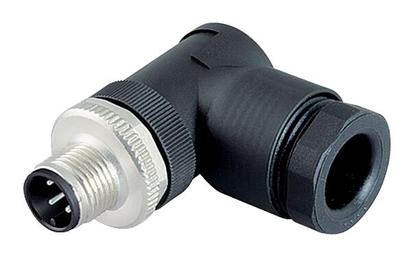 Illustration 99 0429 286 04 - M12 Male angled connector, Contacts: 4, 2.1-3.0 mm (2 cable), unshielded, screw clamp, IP67, UL