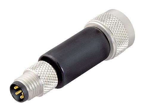 Illustration M12/M8 Adapter, Contacts: 4, unshielded, pluggable, IP67