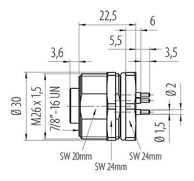 Scale drawing 09 2446 180 03 - 7/8