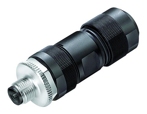 插图 M12 直头针头电缆连接器, 极数: 4+PE, 8.0-13.0mm, 非屏蔽, 螺钉接线, IP67, UL 2237正在准备中, 带PE接口