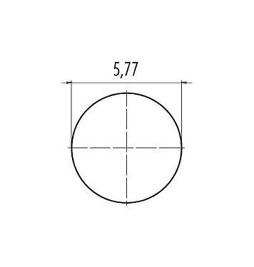 Assembly instructions / Panel cut-out M8 Male receptacle, Contacts: 4, unshielded, THT, IP67, Front mounting