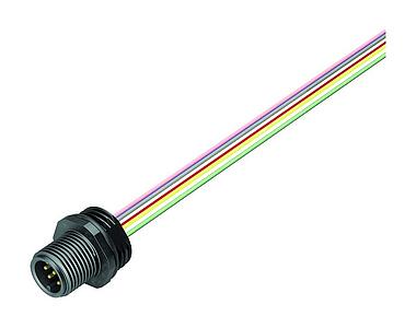 Automation Technology - Sensors and Actuators--Male panel mount connector_763_3_FS_Ku_Li_M16_6kant_8pol